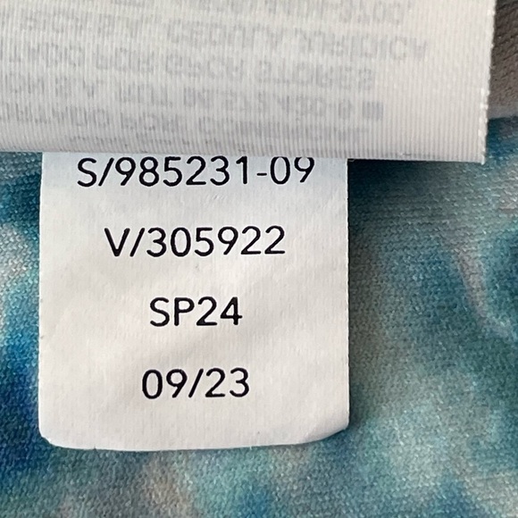 Athleta Salutation Stash pocket leggings tights opaline floral blue 47285 - Picture 12 of 12